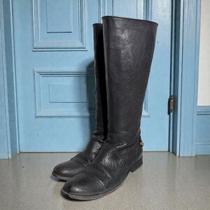 Frye Black Leather Tall Riding Boots – Women’s Size 7